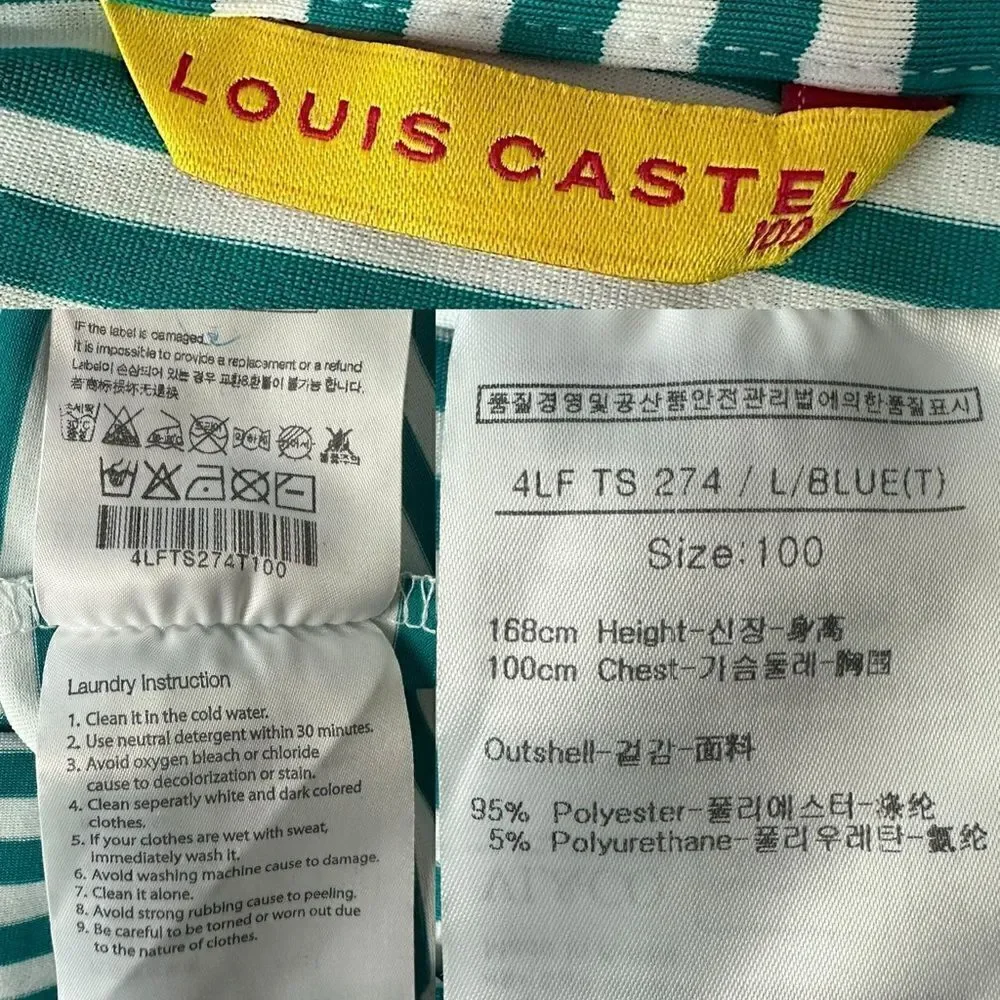 Louis Castel Golf 3/4 Zip Top Tank Vest Size 100 NWOT - Picture 11 of 15